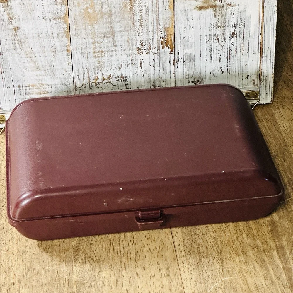 Vintage Tupperware Tuppercraft Brown Personal Valet‎ Travel Case Organizer #1624